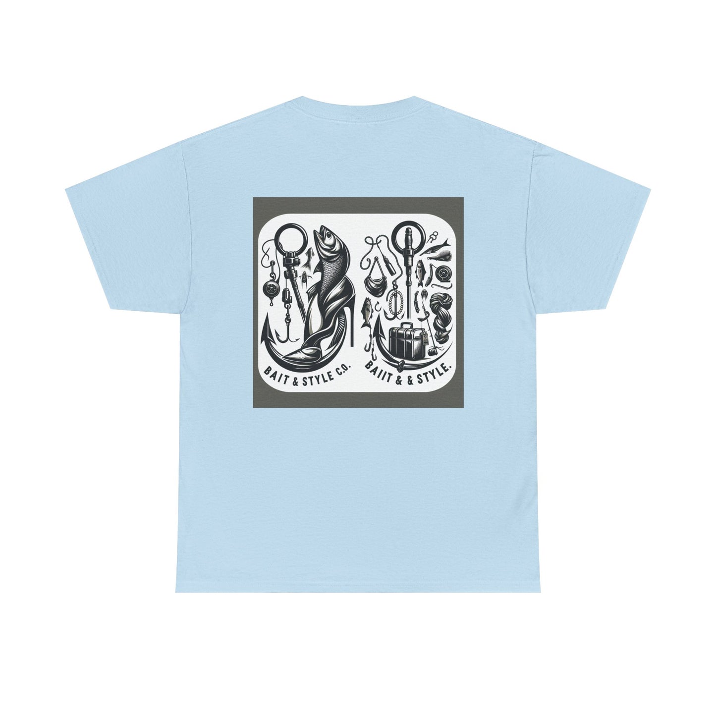 Vintage Fishing Unisex Heavy Cotton Tee, Outdoor Shirt, Fisherman Gift, Fishing Lover Apparel, Summer Wear, Unique Graphic Tee