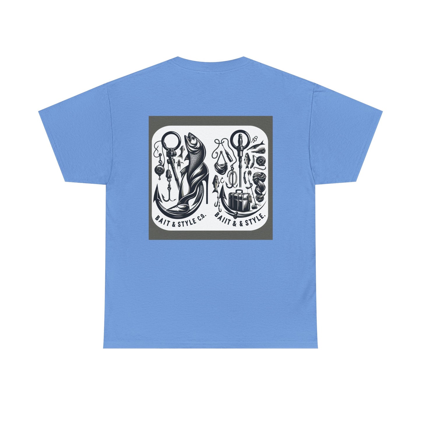 Vintage Fishing Unisex Heavy Cotton Tee, Outdoor Shirt, Fisherman Gift, Fishing Lover Apparel, Summer Wear, Unique Graphic Tee