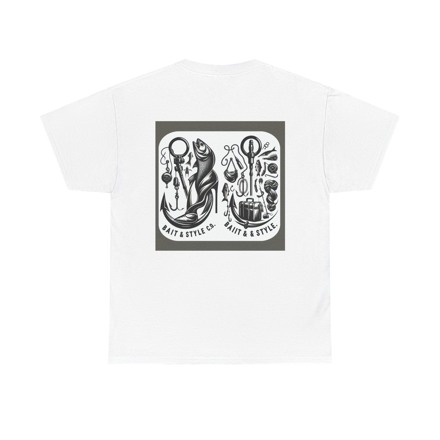 Vintage Fishing Unisex Heavy Cotton Tee, Outdoor Shirt, Fisherman Gift, Fishing Lover Apparel, Summer Wear, Unique Graphic Tee