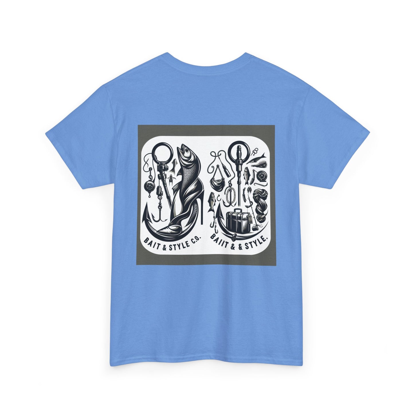 Vintage Fishing Unisex Heavy Cotton Tee, Outdoor Shirt, Fisherman Gift, Fishing Lover Apparel, Summer Wear, Unique Graphic Tee