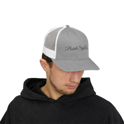 Stylish Snapback Trucker Cap for Outdoor Adventures, Casual Wear, Gifts for Him and Her, Summer Festivals, Bait & Style Co.