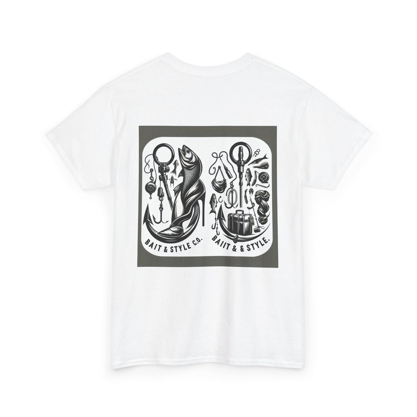 Vintage Fishing Unisex Heavy Cotton Tee, Outdoor Shirt, Fisherman Gift, Fishing Lover Apparel, Summer Wear, Unique Graphic Tee