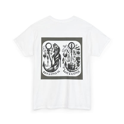 Vintage Fishing Unisex Heavy Cotton Tee, Outdoor Shirt, Fisherman Gift, Fishing Lover Apparel, Summer Wear, Unique Graphic Tee